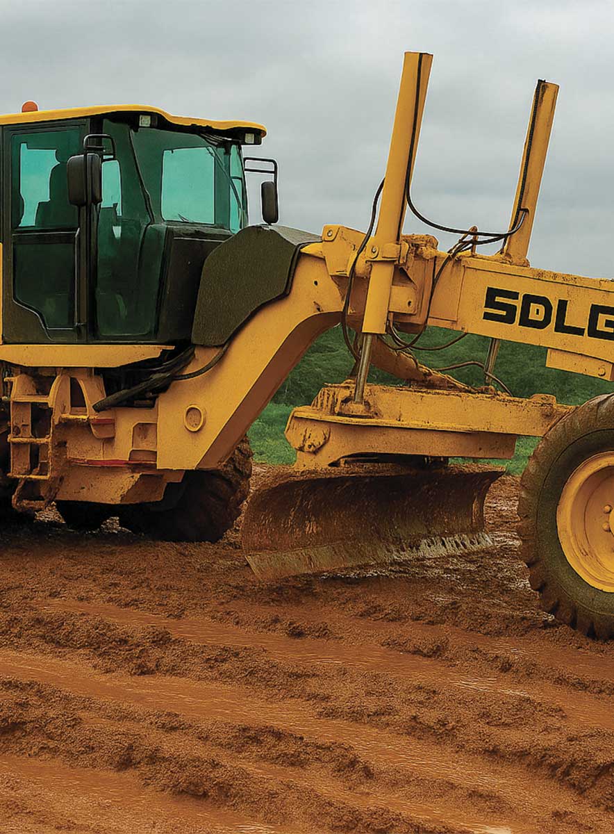 Alquiler de motoniveladora brazo largo